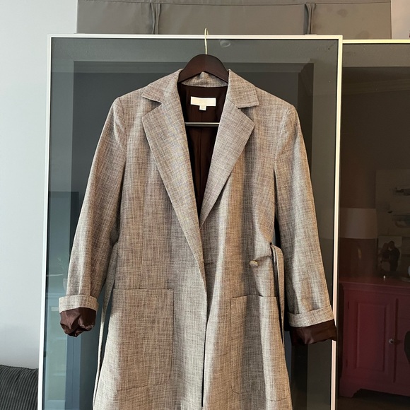 Zara Gray Belted Blazer - Picture 3 of 4